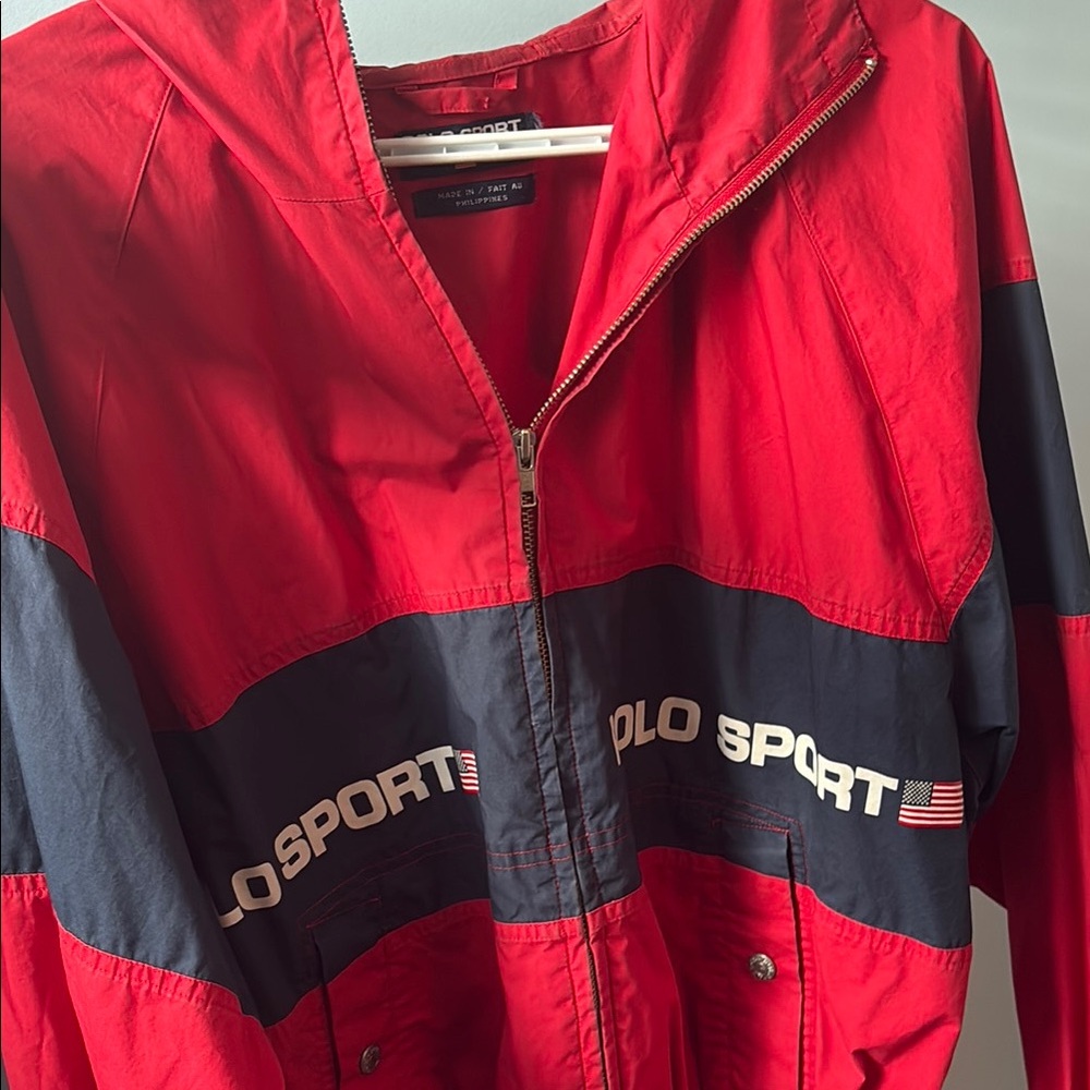 Polo by Ralph Lauren Red and Navy Blue Jacket